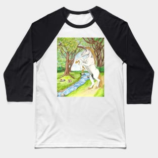 Unicorn In The Forest Baseball T-Shirt